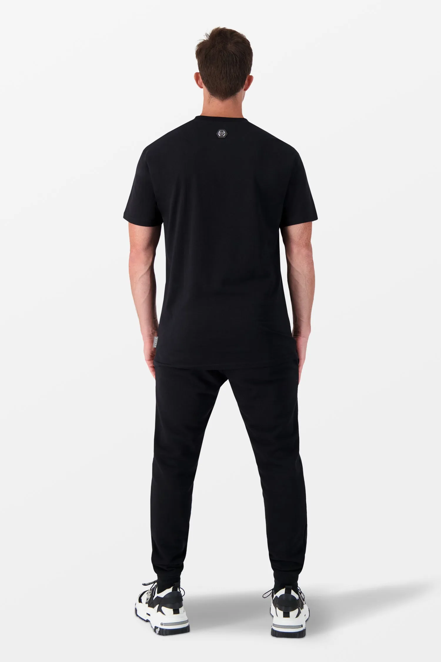 Philipp Plein Black Round Neck SS Crystals T-Shirt