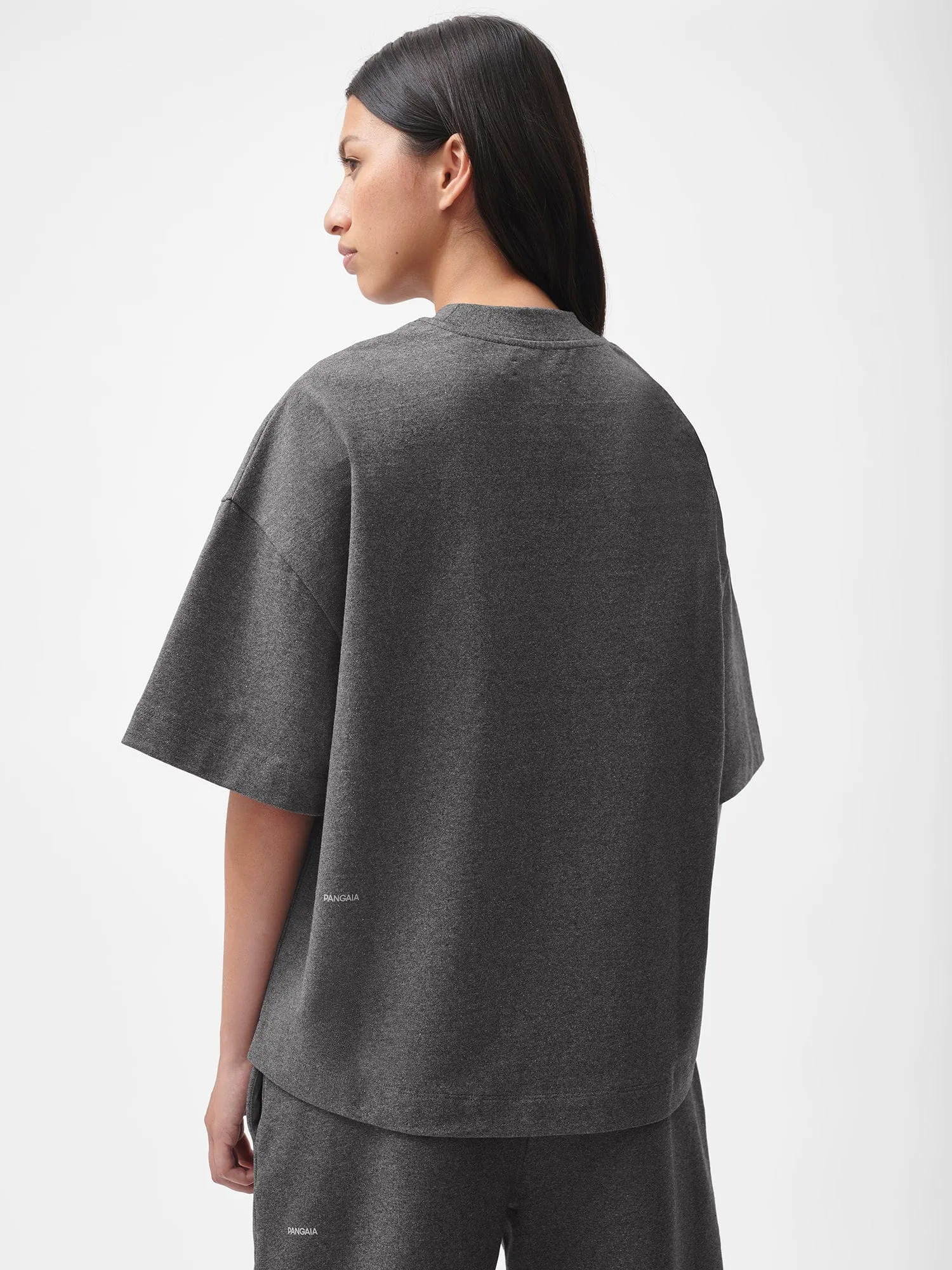 Reclaimed Cotton Boxy T-shirt—reclaim charcoal