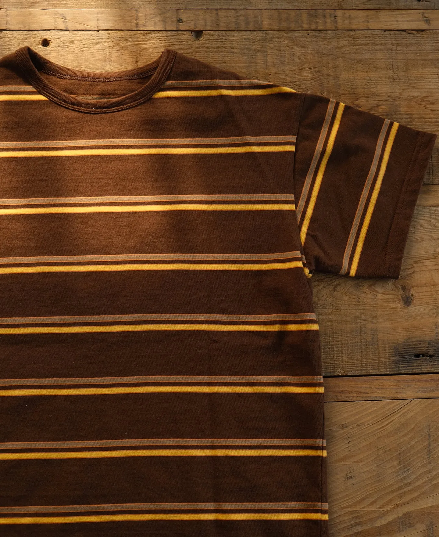 Regular Fit 1950s Crew Neck Striped T-Shirt