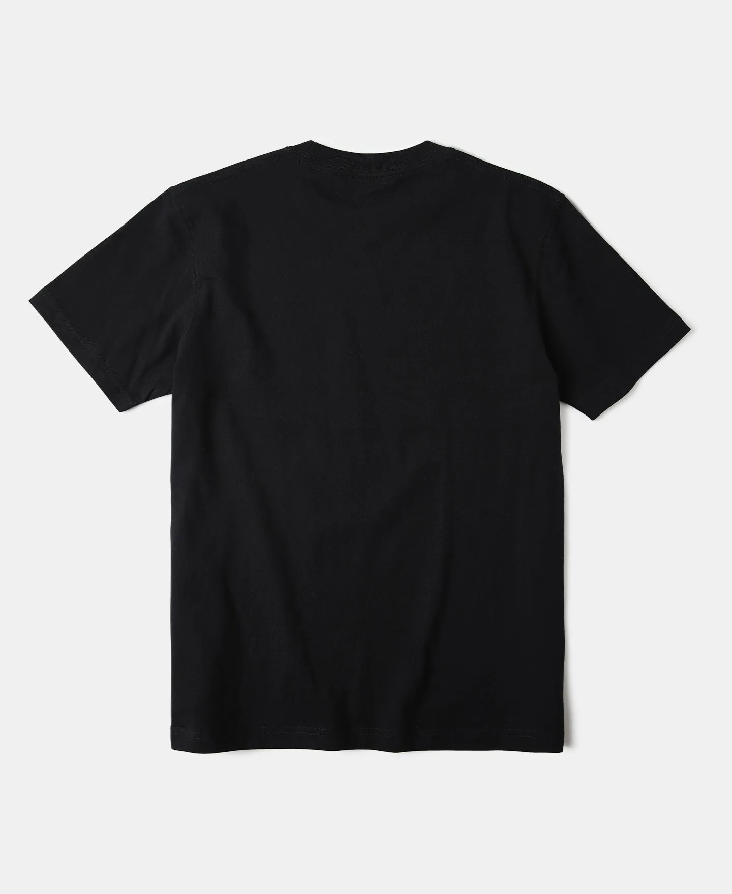 Regular Fit 9.3 oz Jersey Crewneck Tubular T-Shirt - Black