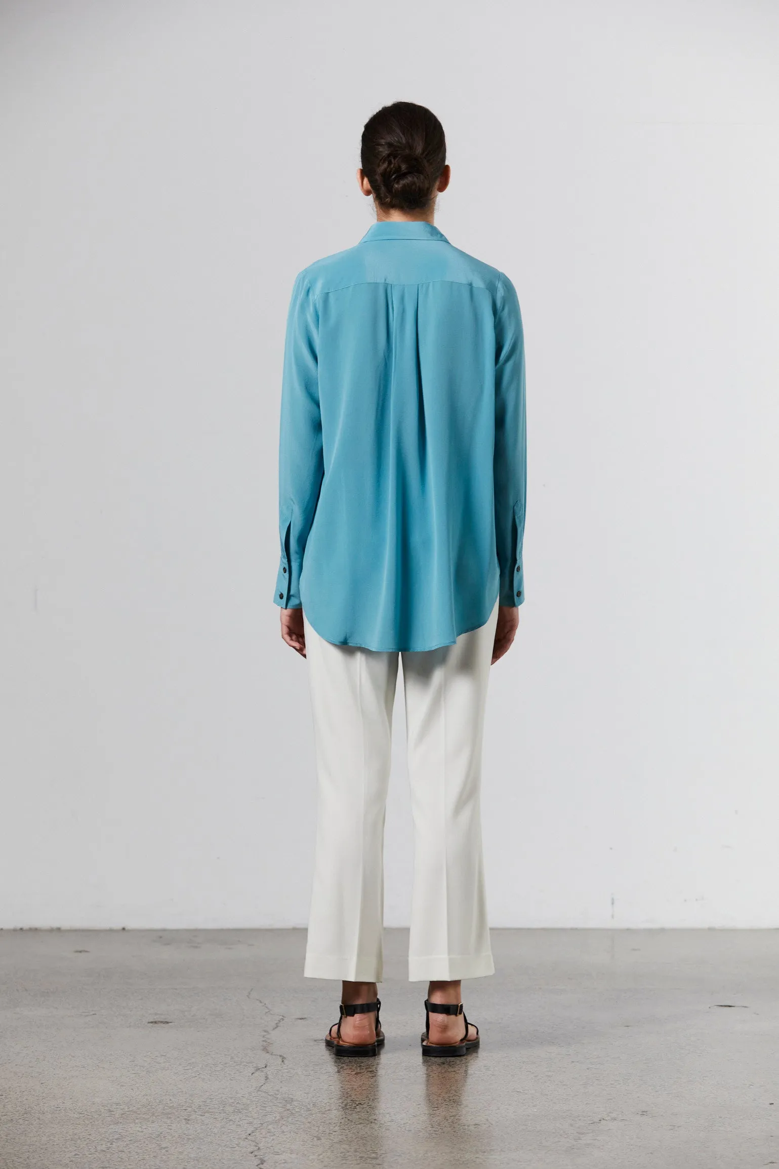 Silk Shirt - Cerulean