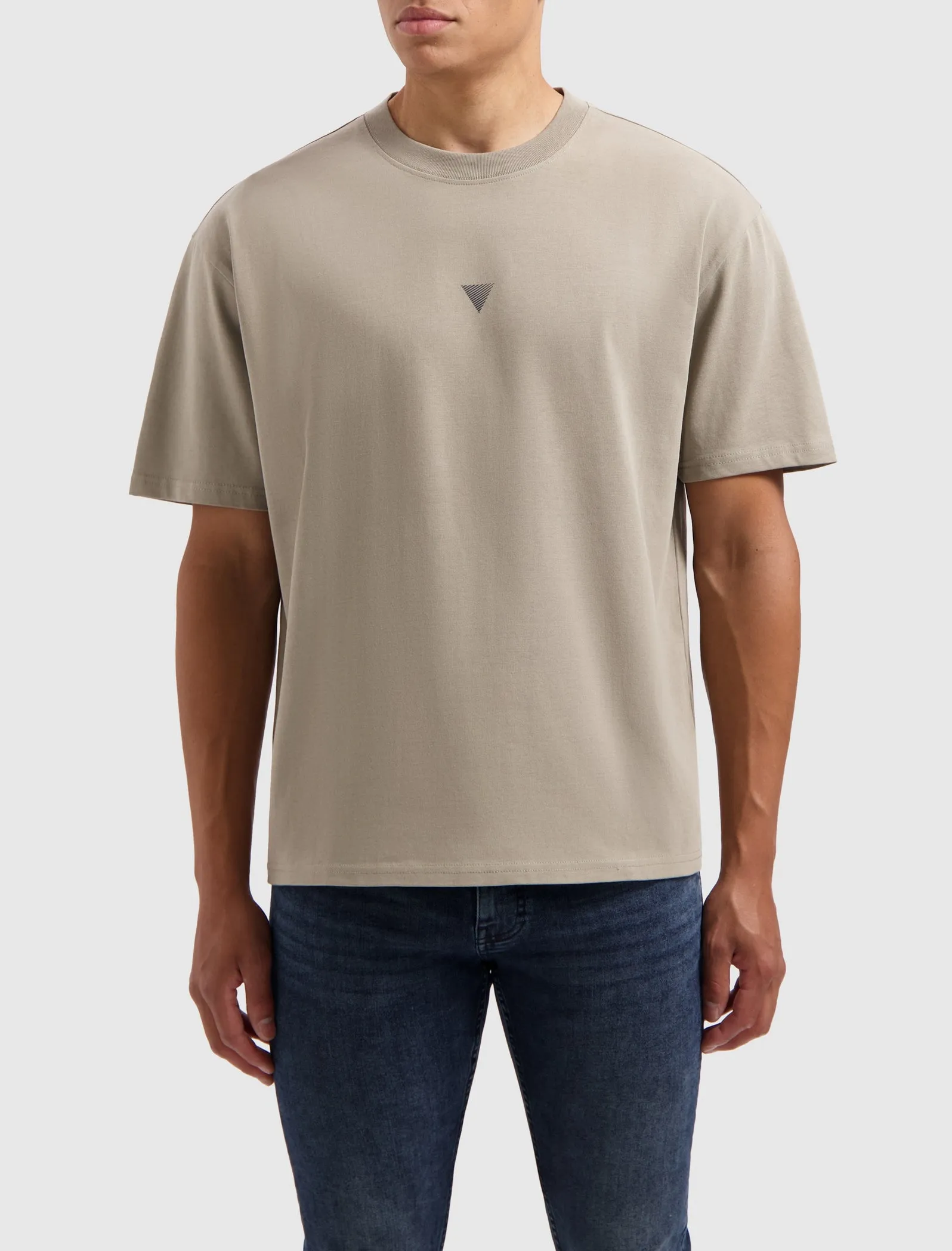 Space Shuttle 3D Blueprint T-shirt | Taupe