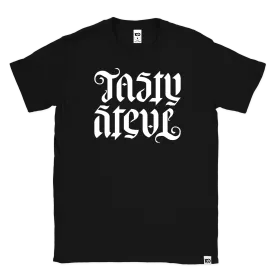 TASTY STEVE 'Ambigram' t-shirt - Black