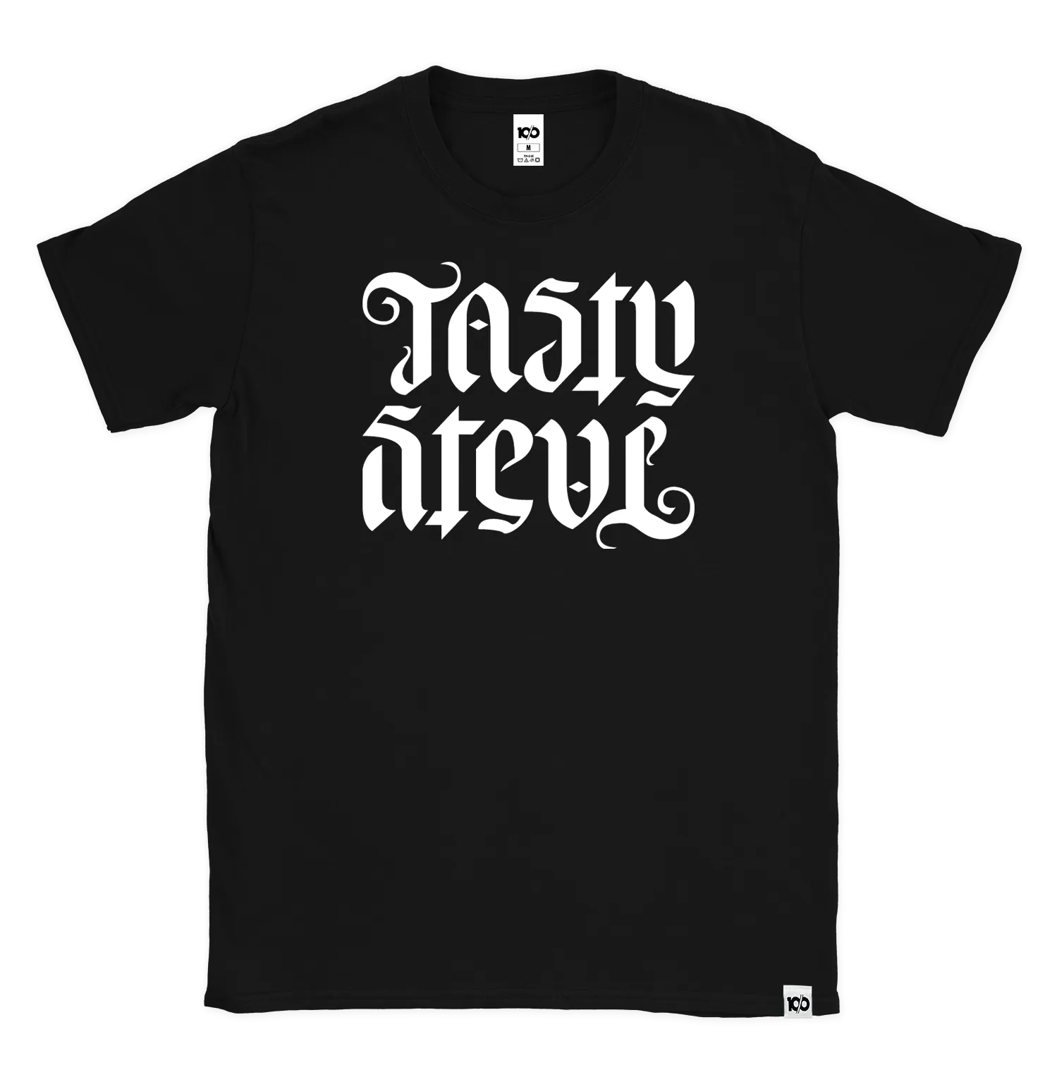 TASTY STEVE 'Ambigram' t-shirt - Black