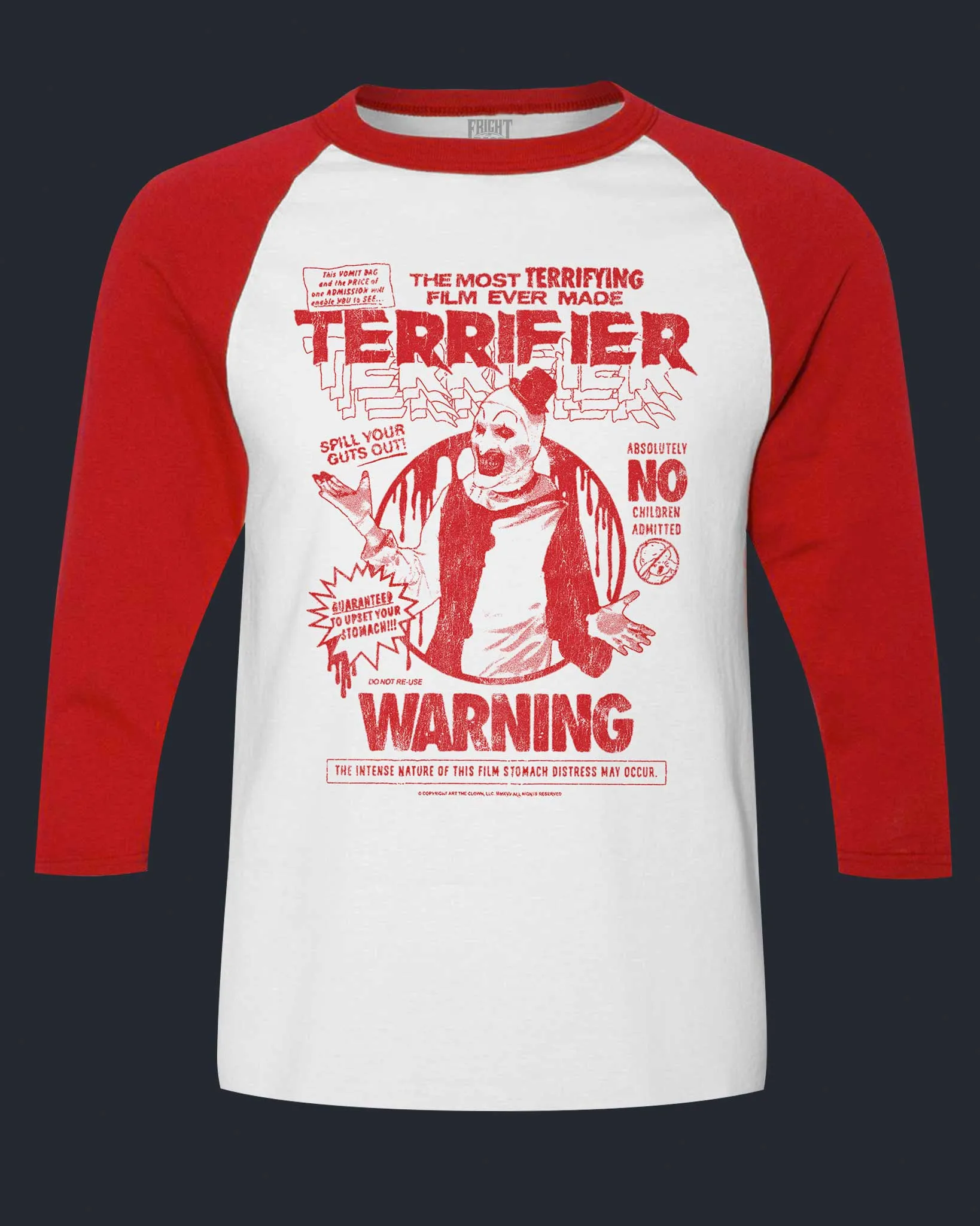 Terrifier - Warning - Baseball Tee