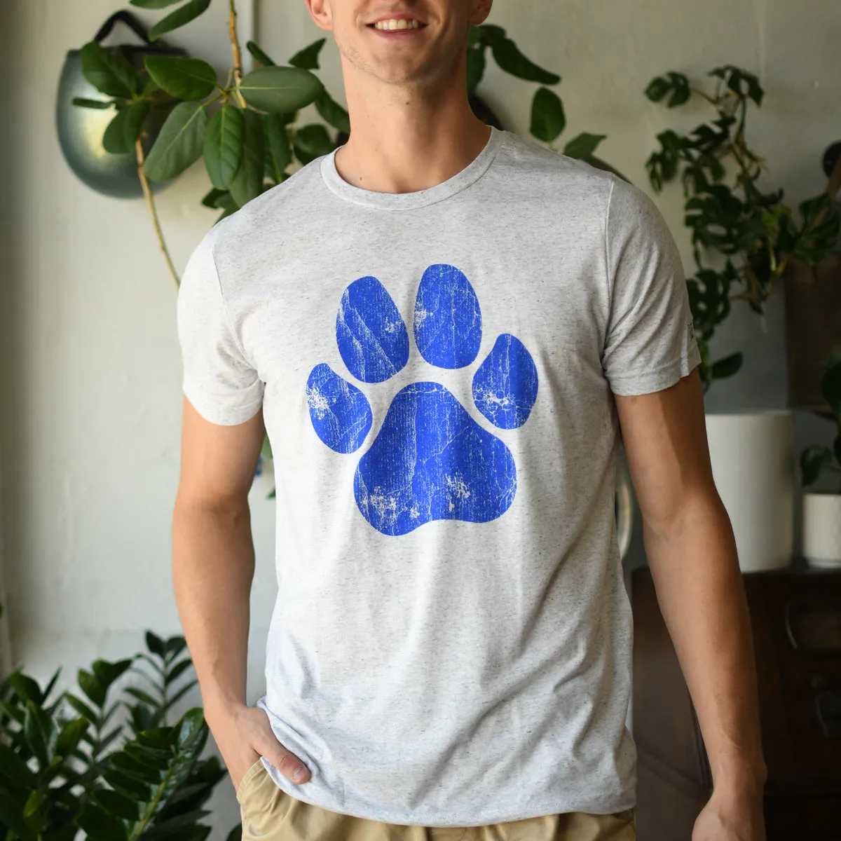 The Pawsome Tee (White Triblend)