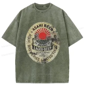 Tokyo-Tiger ASAHI BEER Japanese Washed T-Shirt