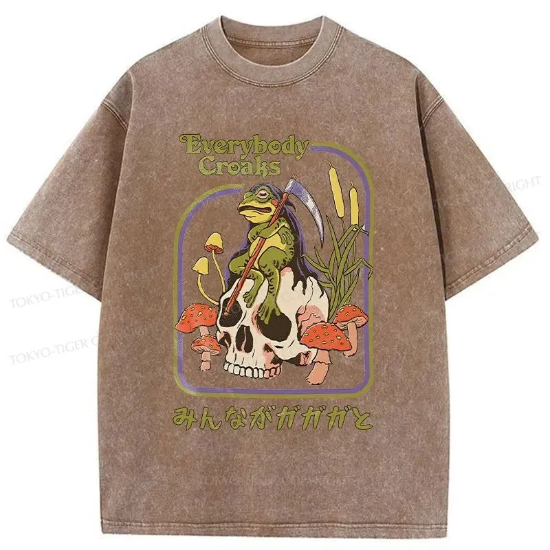 Tokyo-Tiger Death Frog Japan Washed T-Shirt