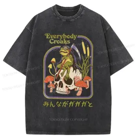 Tokyo-Tiger Death Frog Japan Washed T-Shirt