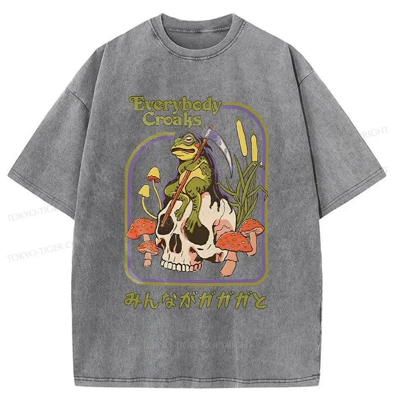 Tokyo-Tiger Death Frog Japan Washed T-Shirt