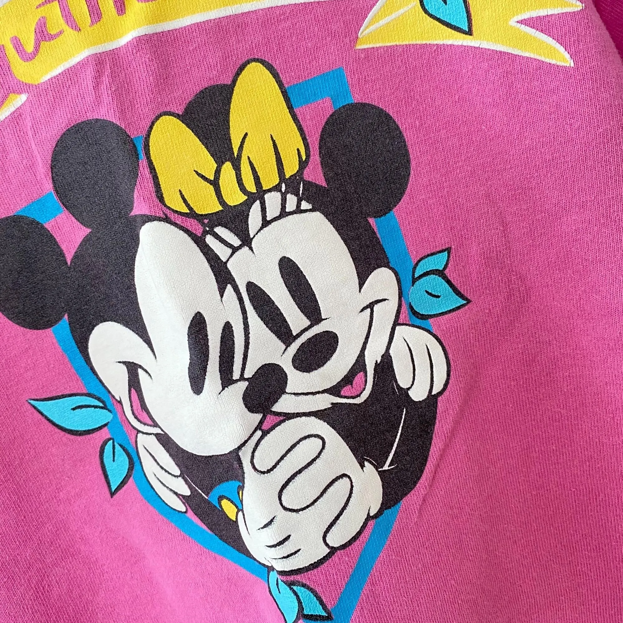 Vintage 90s Mickey & Co Pink Tee Shirt USA