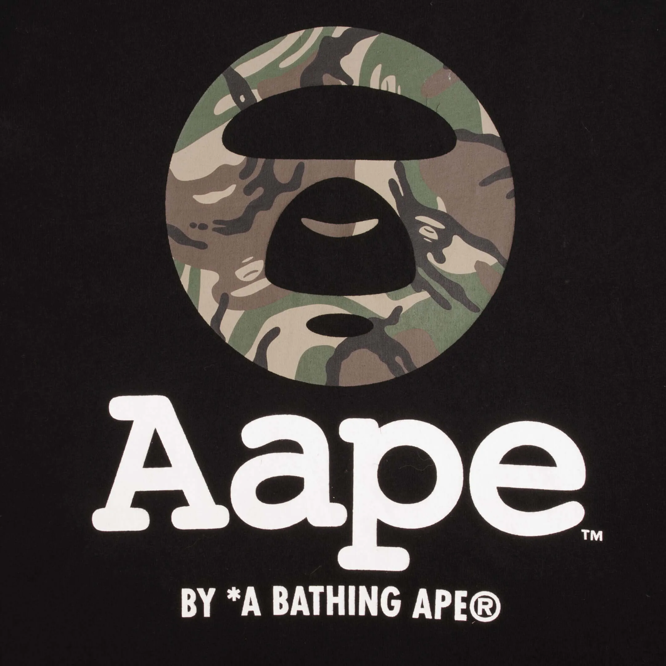 VINTAGE AAPE BY A BATHING APE CAMO TEE SHIRT SIZE LARGE