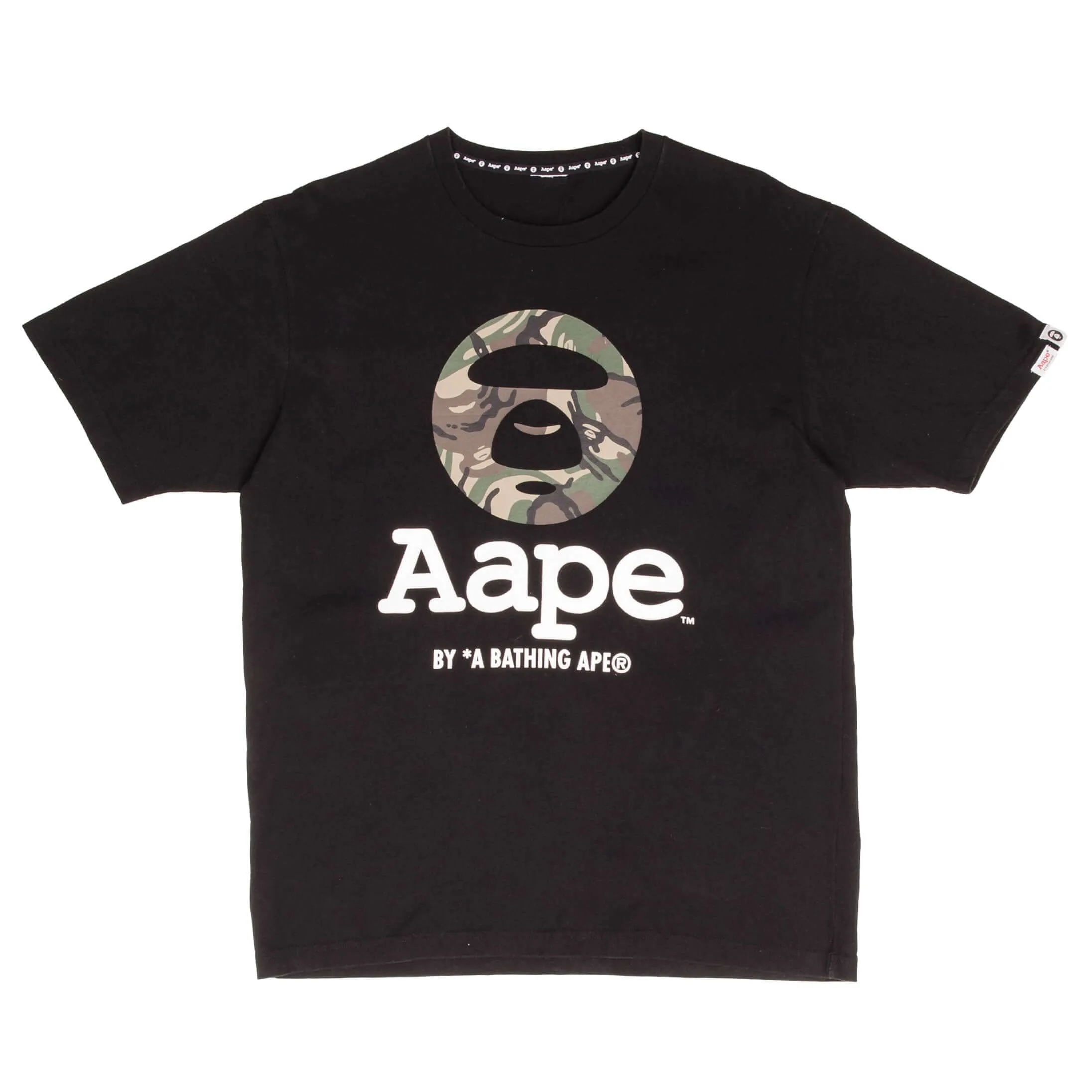 VINTAGE AAPE BY A BATHING APE CAMO TEE SHIRT SIZE LARGE