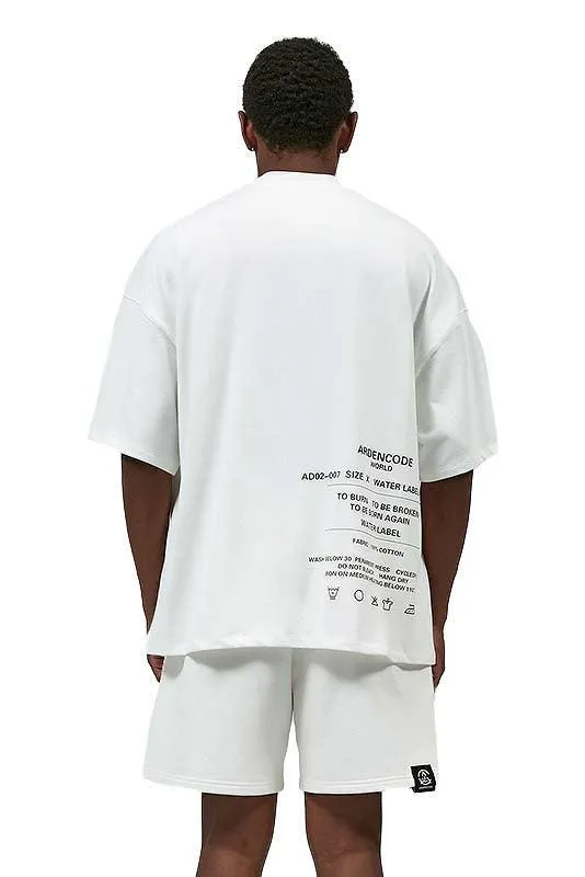 White Washing-Instructions Round-Neck T-Shirt