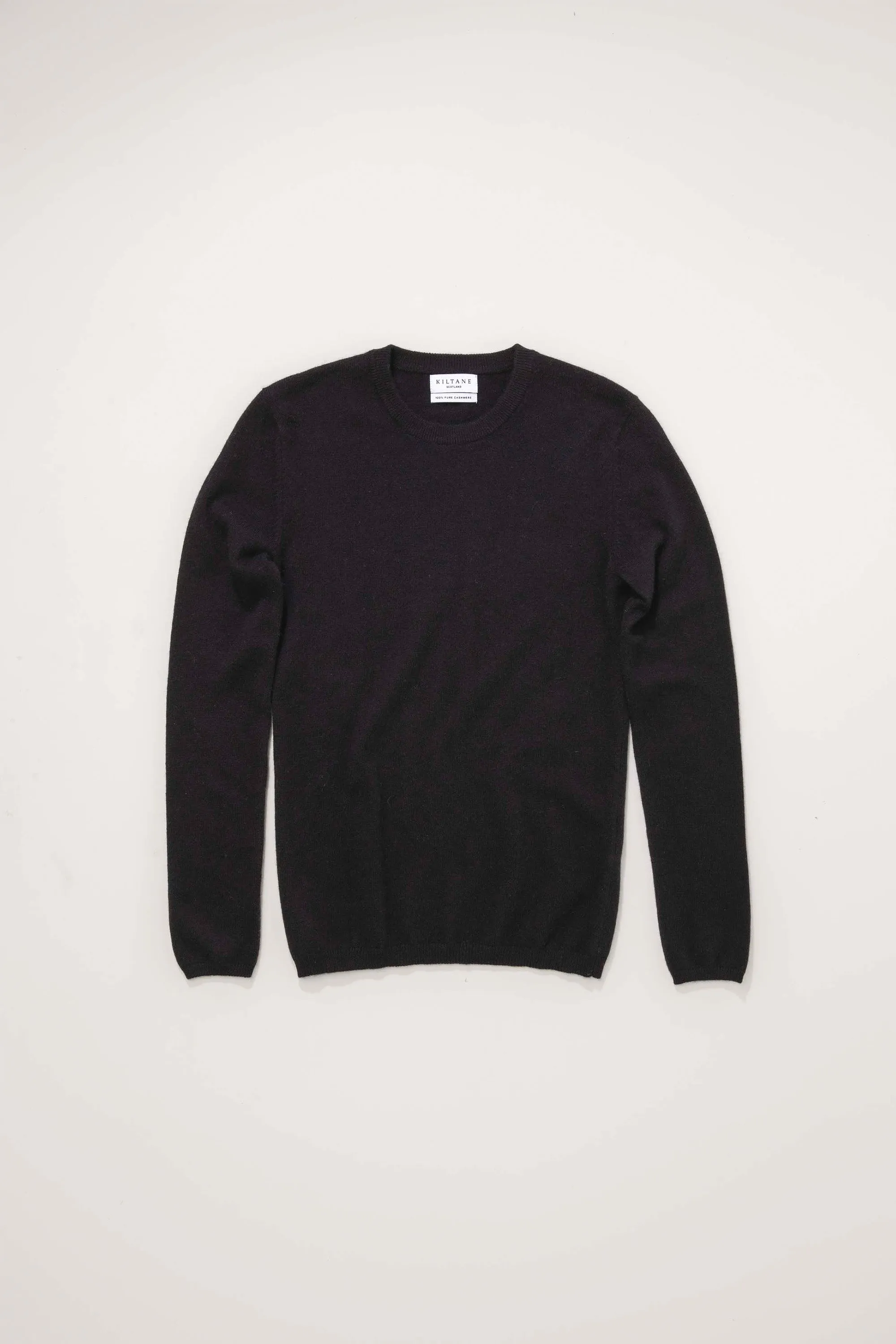 Women's Cashmere Crew Neck Jumper - Black