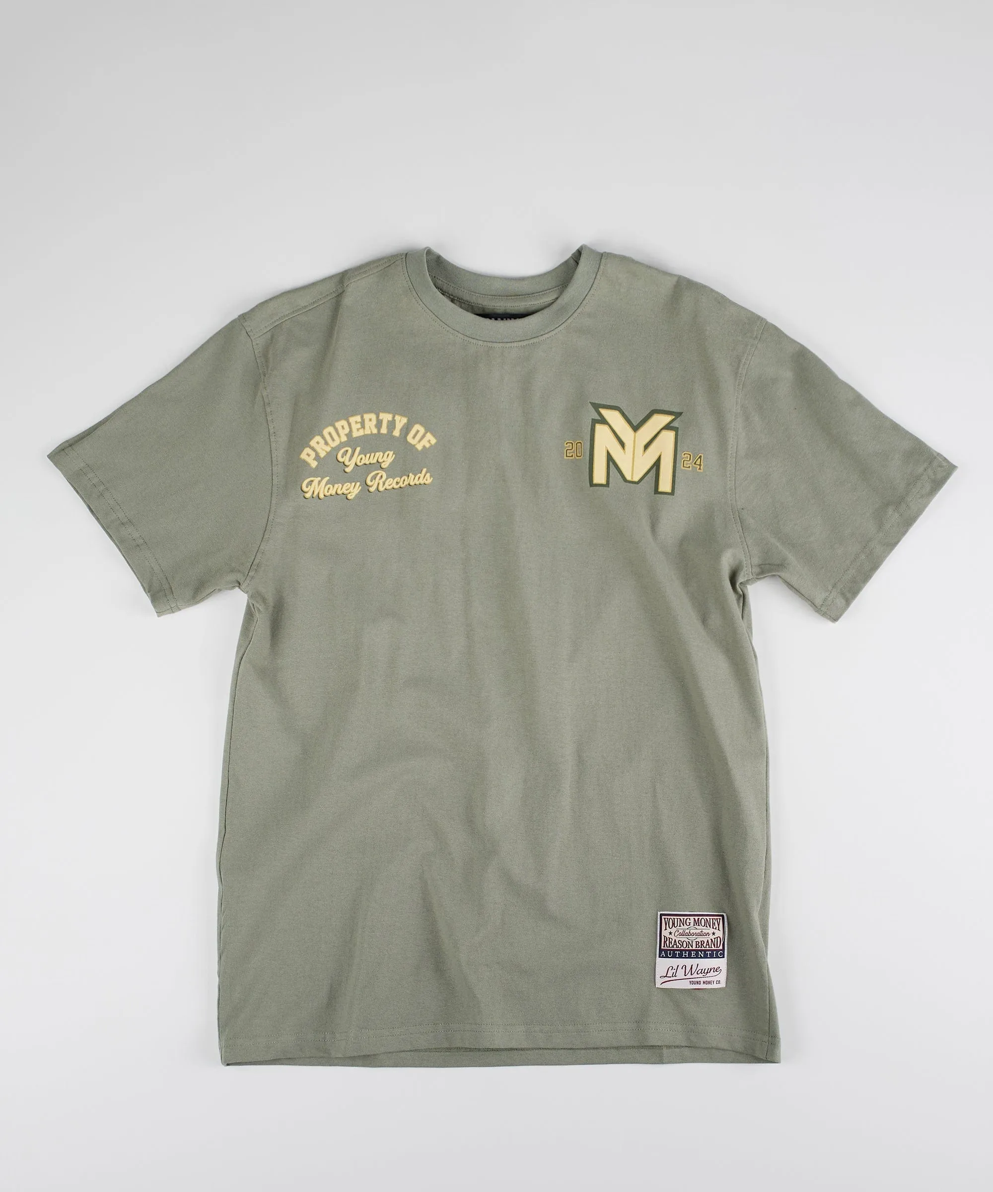 Young Money Records Short Sleeve Tee - Olive Green