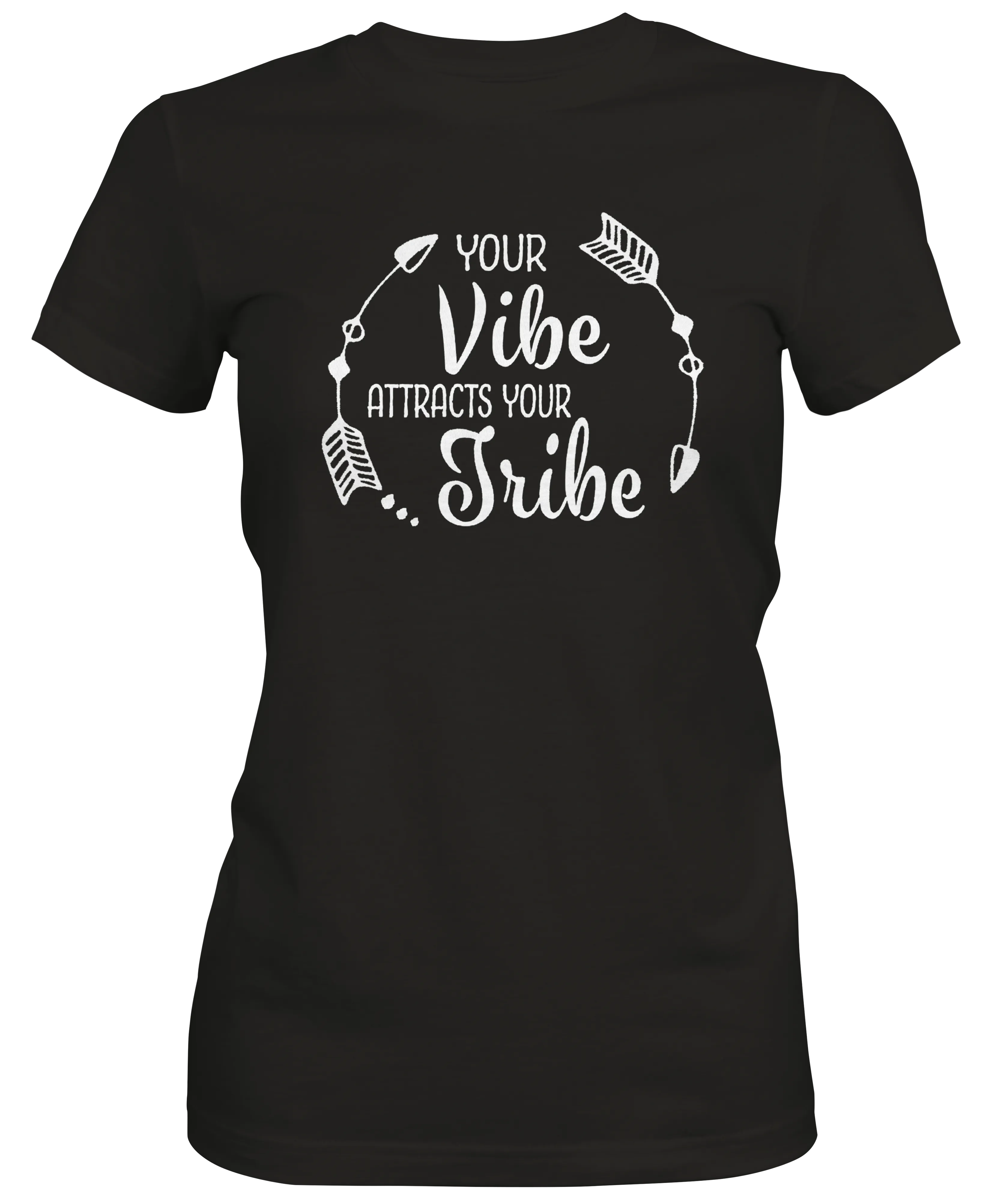 Your Vibe Attracts Your Tribe Ladies T-shirt